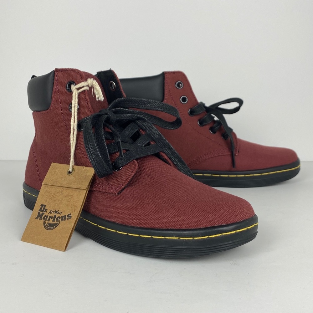 Women’s Dr Martens Air Wair Maroon Canvas Boots